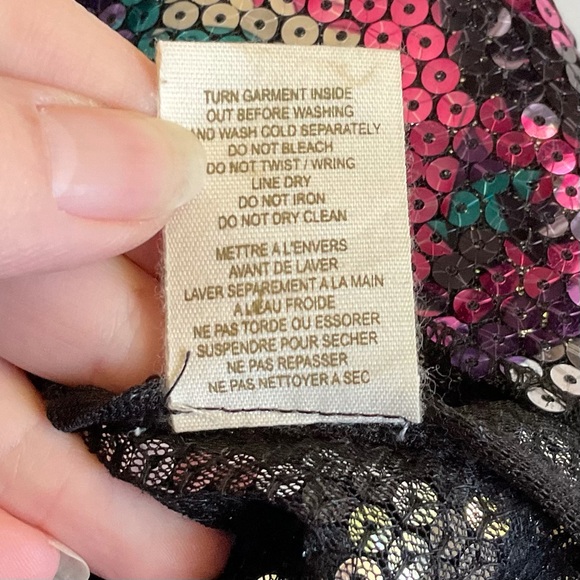 Intimately Free People Women's Multicolored Sequin Printed Chemise Medium - Picture 6 of 11